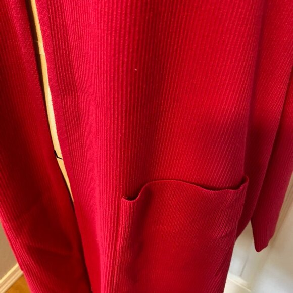 Chicos Long Open-Front Ribbed Sweater - Picture 3 of 6